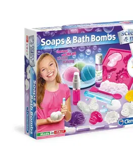 Drevené hračky Clementoni Detské laboratórium - Výroba mydiel a kúpeľových bômb
