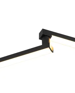 Stropne svietidla Stropné svietidlo čierne 148,8 cm vrátane LED 3-stupňovo stmievateľné nastaviteľné - annuschka