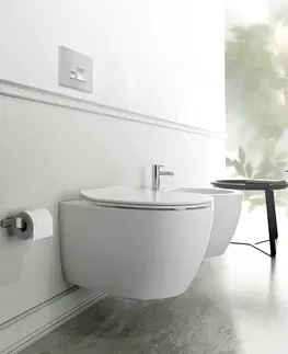 Záchody ISVEA - SENTIMENTI závesná WC misa, Rimless, 36x51cm, biela 10AR02012