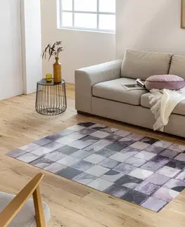 Koberce Vinylový koberec s efektom dlažby