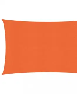 Stínící textilie Tieniaca plachta obdĺžniková HDPE 2 x 4,5 m Dekorhome Oranžová