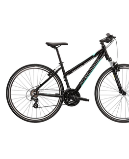 Bicykle Dámsky crossový bicykel Kross Evado 2.0 28" Gen 004 čierna/mint - M (17", 158-170 cm)