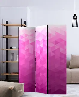Paravány Paraván Pink pixel Dekorhome 225x172 cm (5-dielny)