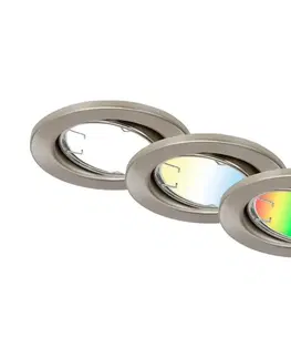 Svietidlá Brilo Brilo - SADA 3x LED RGBW Stmievateľné kúpeľňové svietidlo GU10/4,9W/230V Tuya+ DO 