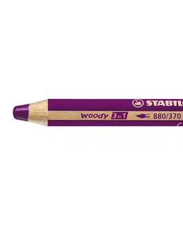 Hračky STABILO - Pastelka woody 3 in 1 lilac