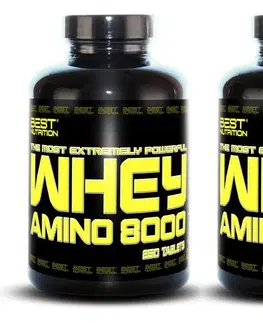 Komplexné Amino 1+1 Zadarmo: Amino Whey 8000 od Best Nutrition 250 tbl. + 250 tbl.