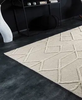Koberce LuxD Dizajnový koberec Pablo 230 x 160 cm slonovinový
