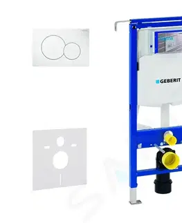 Kúpeľňa GEBERIT - Duofix Set predstenovej inštalácie, klozet Alpha s doskou, tlačidlo Sigma01, alpská biela 111.355.00.5 ND1