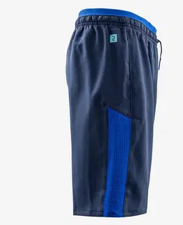 nohavice Detské futbalové šortky Viralto Letters modré