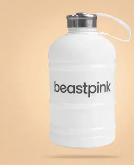Športové fľaše GymBeam Fľaša Hydrator 1,89 l White - BeastPink