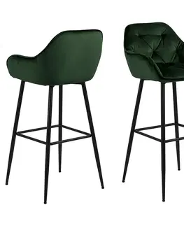 Barové stoličky Hoker Pato Zelená 2ks