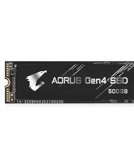 Pevné disky GIGABYTE AORUS NVMe 1.3 Gen 4 SSD disk 500 GB, m.2, (5000 MBs, 2500 MBs) GP-AG4500G