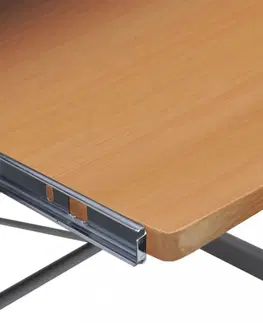 Pracovné stoly Rohový PC stôl Dekorhome Čierna