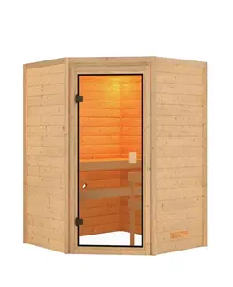 Sauny Interiérová fínska sauna 146 x 146 cm Dekorhome