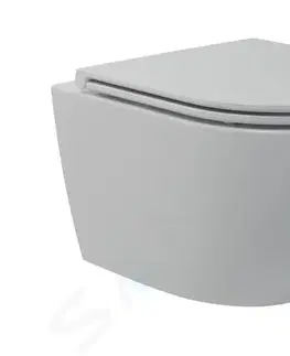 Kúpeľňa Kielle - Oudee Závesné kompaktné WC s doskou SoftClose, Vortex Rimless, biela 30102002