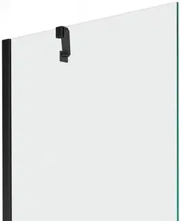 Sprchové dvere MEXEN/S - Next vaňová zástena FIX 70x150 cm, transparent, čierna 895-070-000-00-00-70
