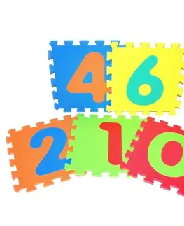 Hračky puzzle WIKY - Mäkké puzzle bloky číslice 30x30cm