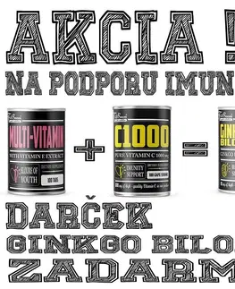 Komplexné vitamíny Akcia: Multi-Vitamin + C 1000 + Ginkgo Biloba Zadarmo - FitBoom 100 tbl. + 100 kaps. + 100 tbl.