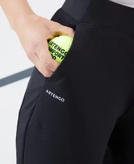 bedminton Dámske nohavice Dry 900 na tenis čierne