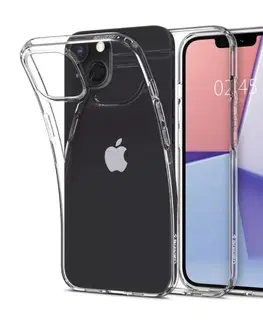 Puzdrá na mobilné telefóny Zadný kryt Zadný kryt Spigen Liquid Crystal pre Apple iPhone 13, transparentná ACS03515