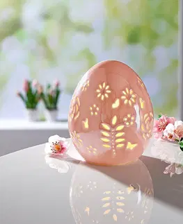 Drobné dekorácie a doplnky LED porcelánové vajíčko