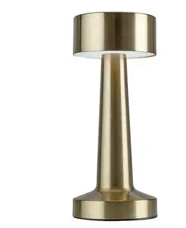 Stolové lampy Rabalux 74207 stolná LED lampa Senan, zlatá