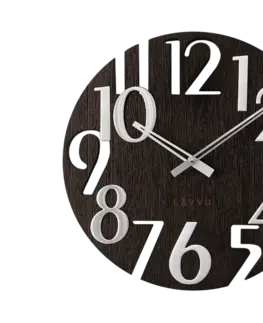 Hodiny Nástenné hodiny Lavvu LCT1010 STYLE Black Wood, 40cm