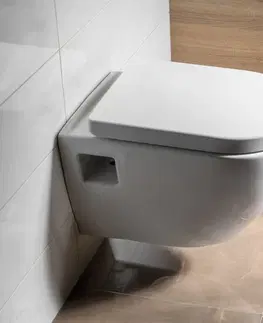 Záchody SAPHO - Závesné WC Nera s podomietkovou nádržkou do sadrokartónu a tlačidlom Geberit, biela WC-SADA-16