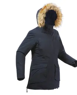 bundy a vesty Dámska nepremokavá zimná bunda - parka SH900 na turistiku do -20 °C