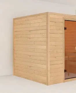 Sauny Interiérová fínska sauna 195x195 cm Dekorhome