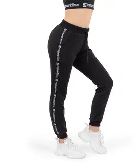 Dámske klasické nohavice Tepláky inSPORTline Comfyday Woman štandardná - čierna - L
