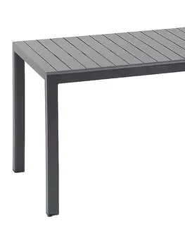 Stolčeky Hliníkový stôl ACAPULCO 161x74 cm (antracit)