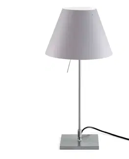 Stolové lampy Luceplan Stolová lampa Luceplan Costanzina hliník, biela hmla