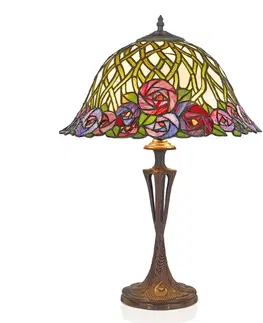 Stolové lampy Artistar Stolná lampa Melika v štýle Tiffany