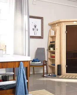 Sauny Interiérová fínska sauna 151 x 151 cm Dekorhome