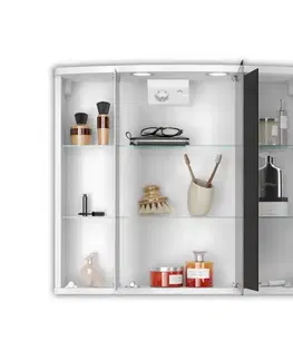 Kúpeľňový nábytok JOKEY Doro LED biela zrkadlová skrinka MDF 111913520-0110 111913520-0110