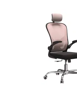 Kancelárske stoličky DORIS otočná stolička, ružová/čierna