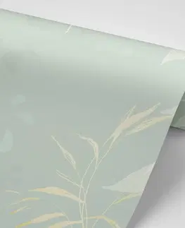 Samolepiace tapety Samolepiaca tapeta abstraktné rastlinné zátišie v zelenom