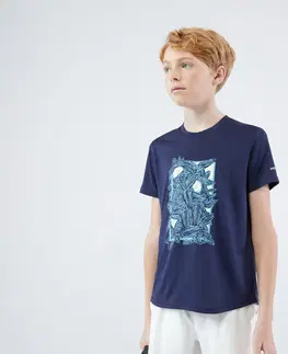 bedminton Chlapčenské tričko Essentiel tmavomodré