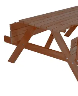 Záhradný pivný set - stôl a lavica Set PIKNIK - 180 cm ROJAPLAST Borovica