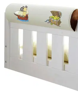 Príslušenstvo k detským posteliam Detský Vankúš V Tvare Valca Pirát Béžový/hnedý