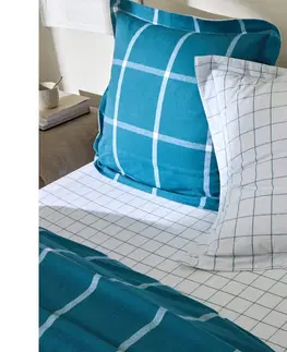 Bavlnené Flanelové kockované posteľná bielizeň, farbené vlákno