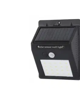 Záhradné lampy  LED Solárne nástenné svietidlo so senzorom LED/0,55W/3,7V IP65 