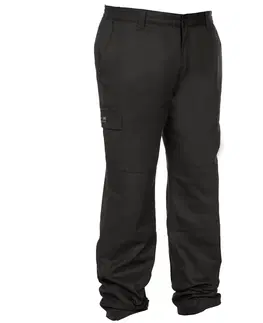 mikiny Poľovnícke hrejivé nohavice 100 čierne