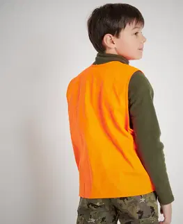 poľovníc Detská poľovnícka vesta fluorescenčná oranžová