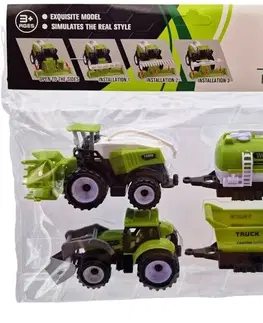 Hračky - dopravné stroje a traktory LAMPS - Poľnohospodárske stroje sada