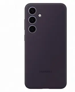 Puzdrá na mobilné telefóny Zadný kryt Silicone Cover pre Samsung Galaxy S24 Plus, tmavofialová EF-PS926TEEGWW