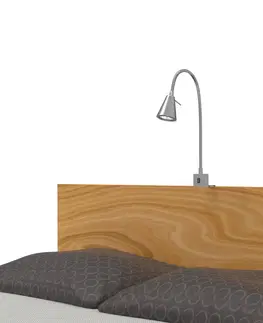 Ďalšie nábytkové svetlá Briloner Nástenné svietidlo Tuso LED, montáž na posteľ, nikel