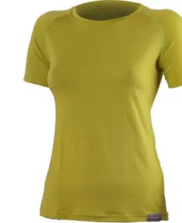 Tričká Merino triko Lasting ALEA 6464 horčicovej vlnené XL
