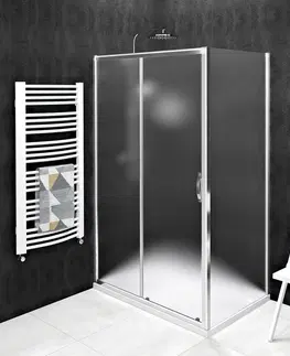 Sprchové dvere GELCO - SIGMA SIMPLY štvorcová sprchová zástena 1000x1000 L/P varianta,  Brick sklo GS4210GS4310